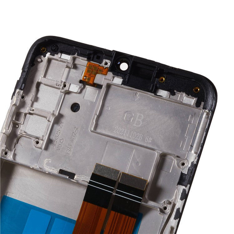 For-Samsung-Galaxy-A03s-(164.2-x-75.9-x-9.1mm)-A037-Grade-S-OEM-LCD-Screen-and-Digitizer-Assembly-+-Frame-Part-(without-Logo)