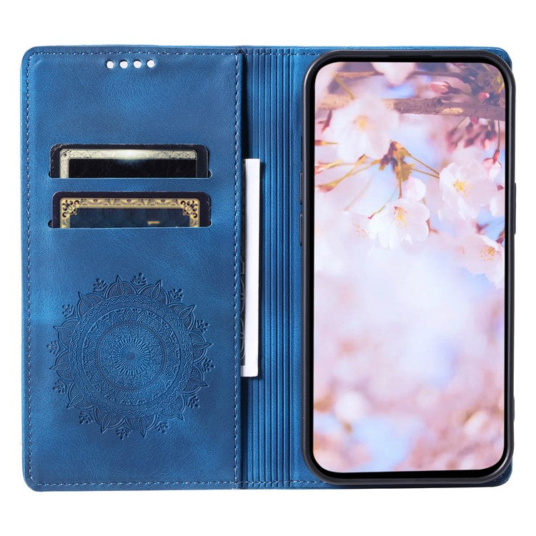Style-010 For Motorola Edge 60 Fusion 5G Case Magnetic Closing Leather Phone Cover Pattern Imprinted - Blue