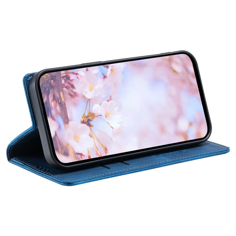 Style-010 For Motorola Edge 60 Fusion 5G Case Magnetic Closing Leather Phone Cover Pattern Imprinted - Blue