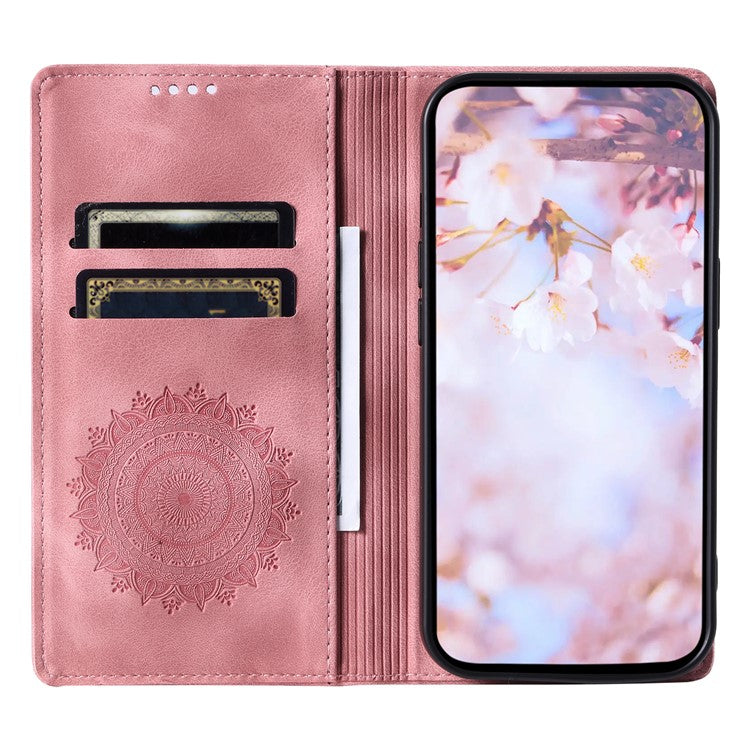 Style-010 For Motorola Edge 60 Fusion 5G Case Magnetic Closing Leather Phone Cover Pattern Imprinted - Rose Gold