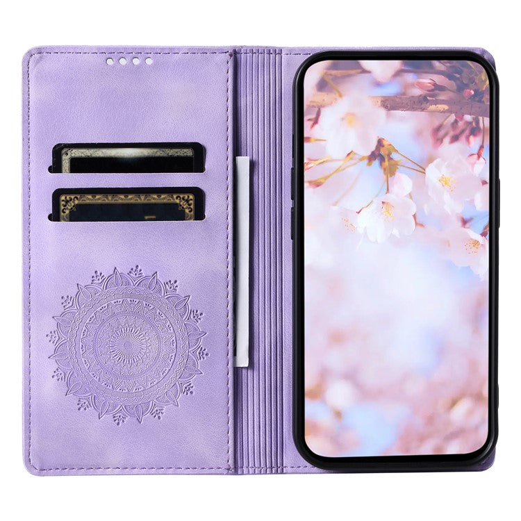 Style-010 For Motorola Edge 60 Fusion 5G Case Magnetic Closing Leather Phone Cover Pattern Imprinted - Purple