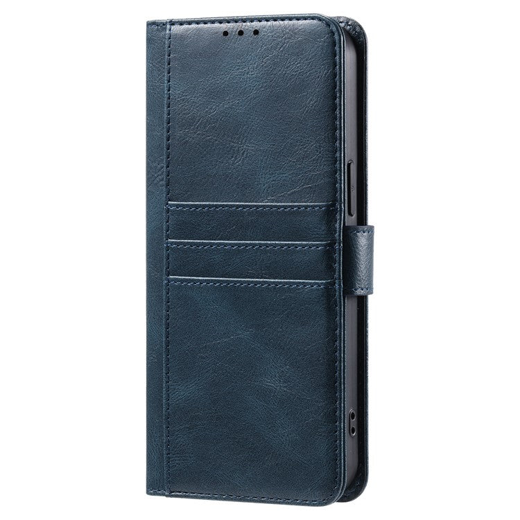 013 Style For Motorola Edge 60 Fusion 5G Case PU Leather Anti-Fall Phone Cover with 6 Card Slots - Blackish Green