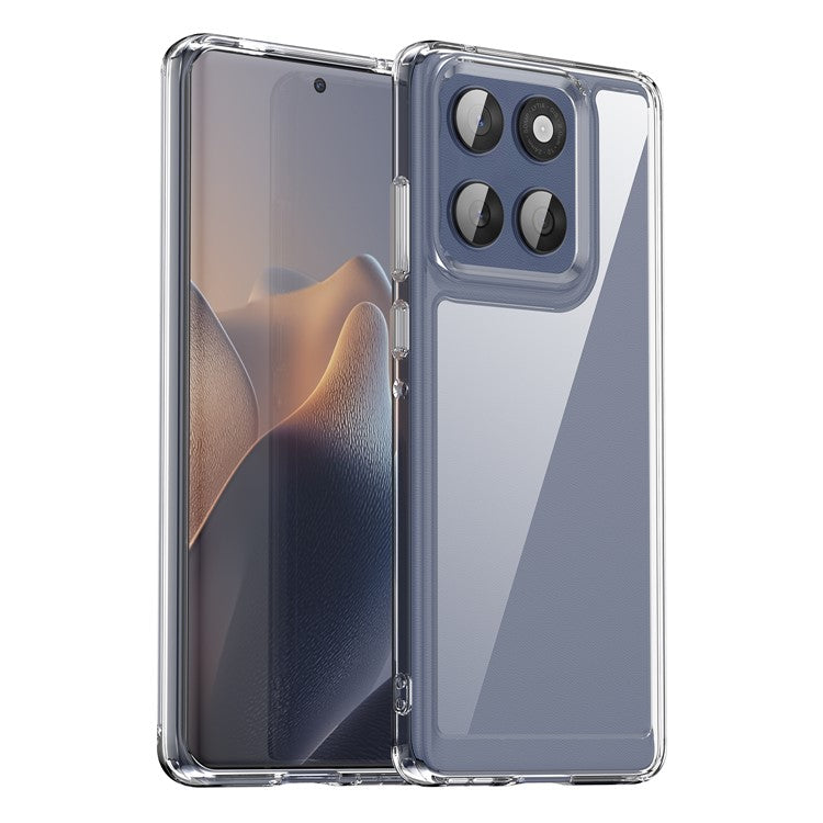 For Motorola Edge 60 5G / 60 Fusion 5G Case TPU + Acrylic Protective Clear Phone Cover - Transparent