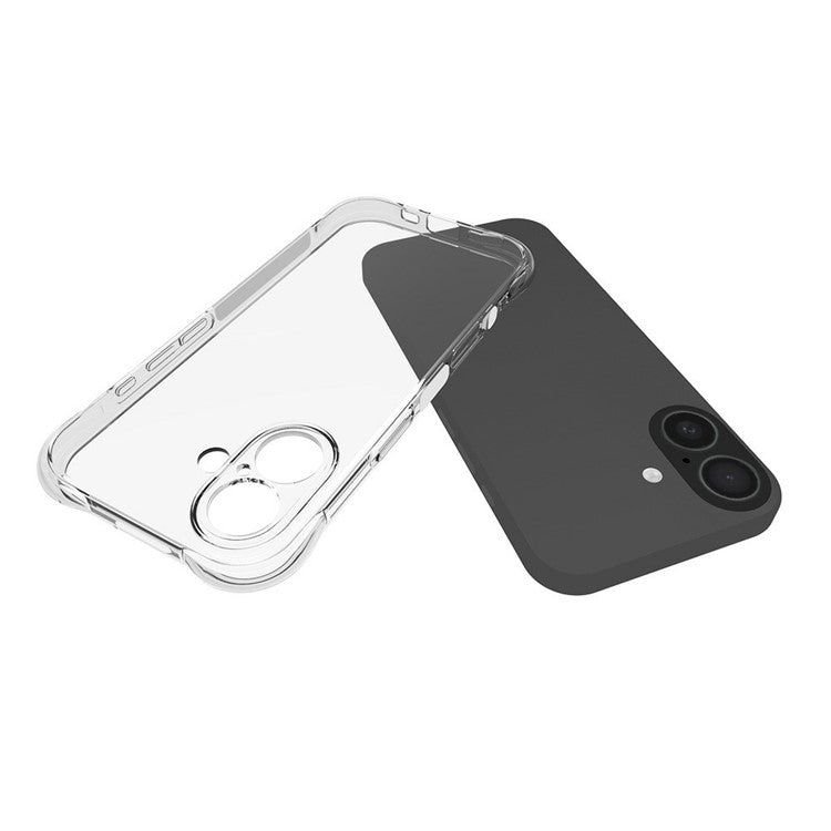 For iPhone 17 TPU Phone Case Non Slip Transparent Mobile Phone Cover