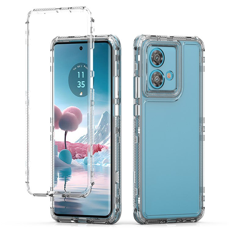 For Motorola Edge 40 Neo 5G Case Anti Scratch Acrylic TPU Clear Phone Cover