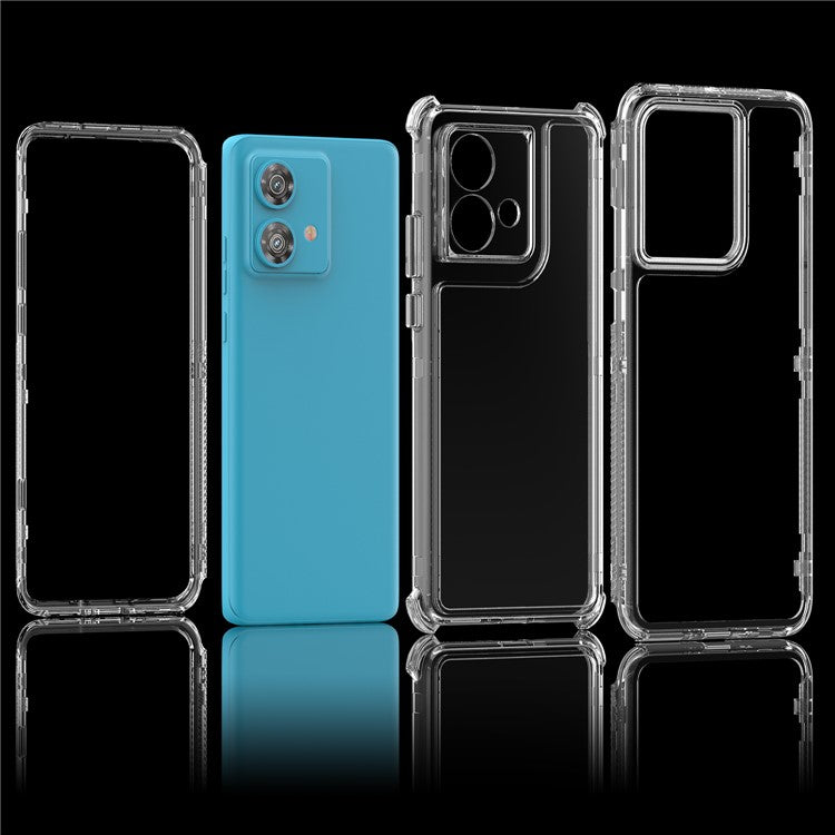For Motorola Edge 40 Neo 5G Case Anti Scratch Acrylic TPU Clear Phone Cover