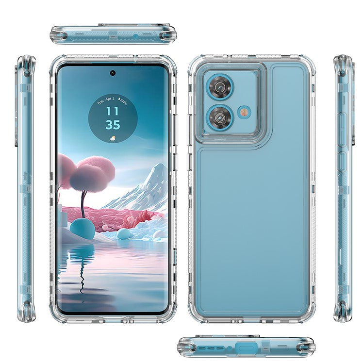 For Motorola Edge 40 Neo 5G Case Anti Scratch Acrylic TPU Clear Phone Cover