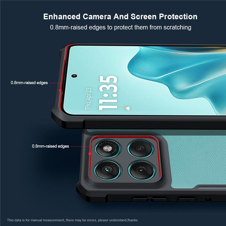 XUNDD For Motorola Edge 60 Fusion 5G Case Dropproof TPU + Acrylic Clear Back Phone Cover
