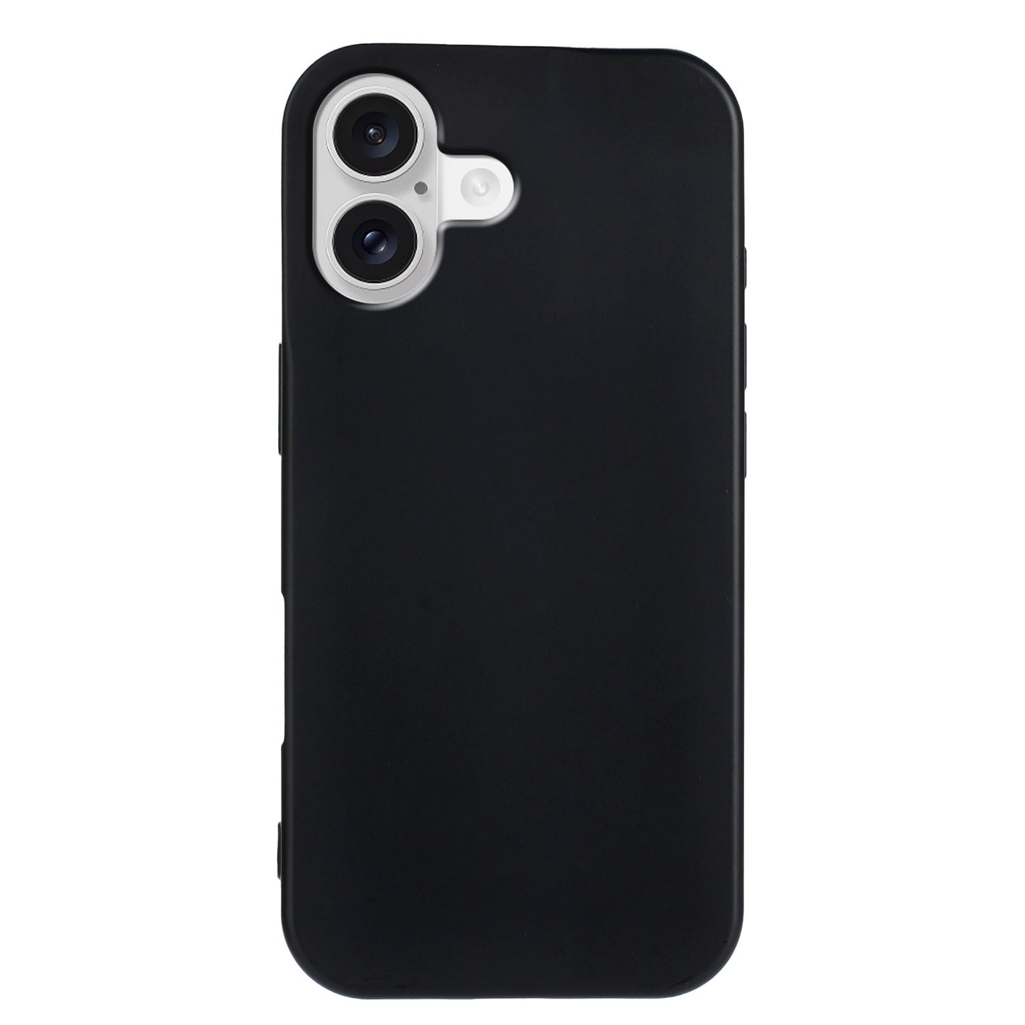 For iPhone 17 TPU Case Soft Matte Anti-fingerprint Phone Back Cover - Black