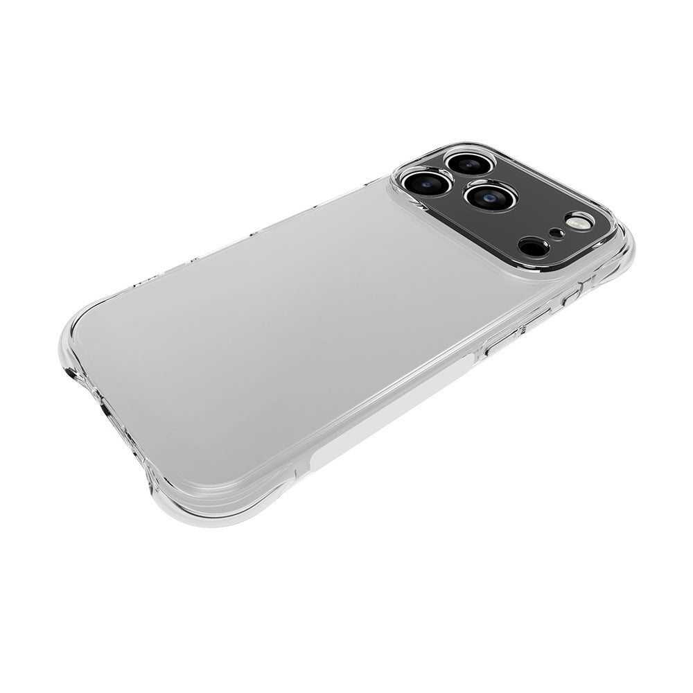 For iPhone 17 Pro TPU Case WANLONFENG WL2 Series 2.0mm Phone Cover with 2Pcs Tempered Glass Films - Transparent