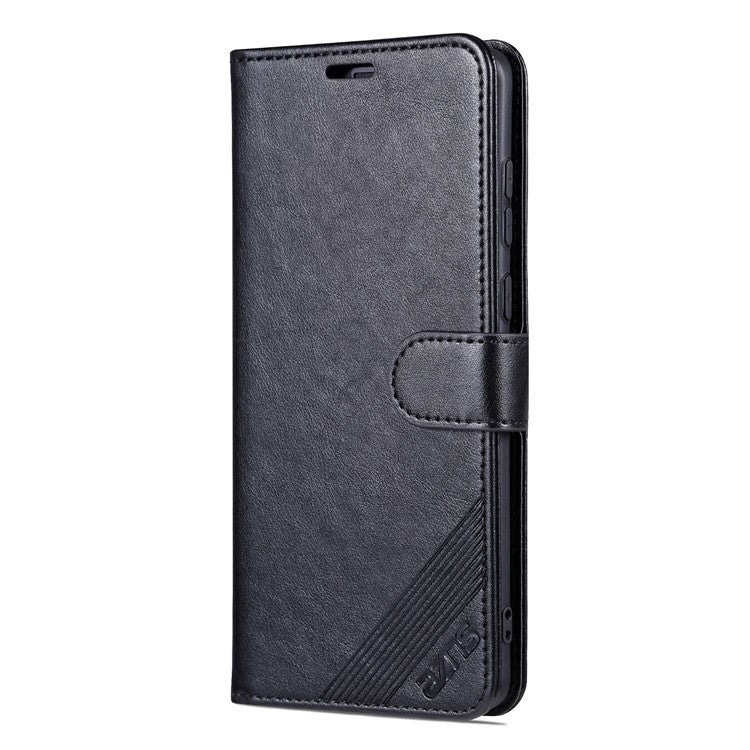 AZNS Flip Wallet Case for Huawei Mate 50 Pro 4G, Full Protection PU Leather Magnetic Closure Anti-scratch Phone Cover with Viewing Stand - Black