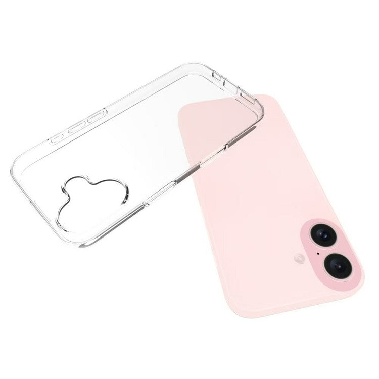 For iPhone 17 Case Anti-Fingerprint Crystal Clear TPU Phone Cover