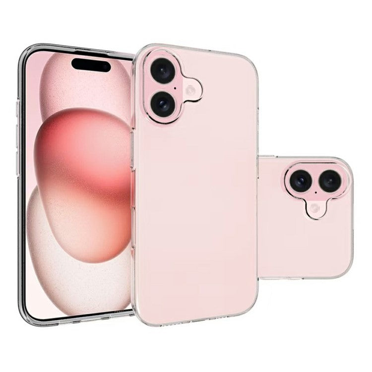For iPhone 17 Case Anti-Fingerprint Crystal Clear TPU Phone Cover