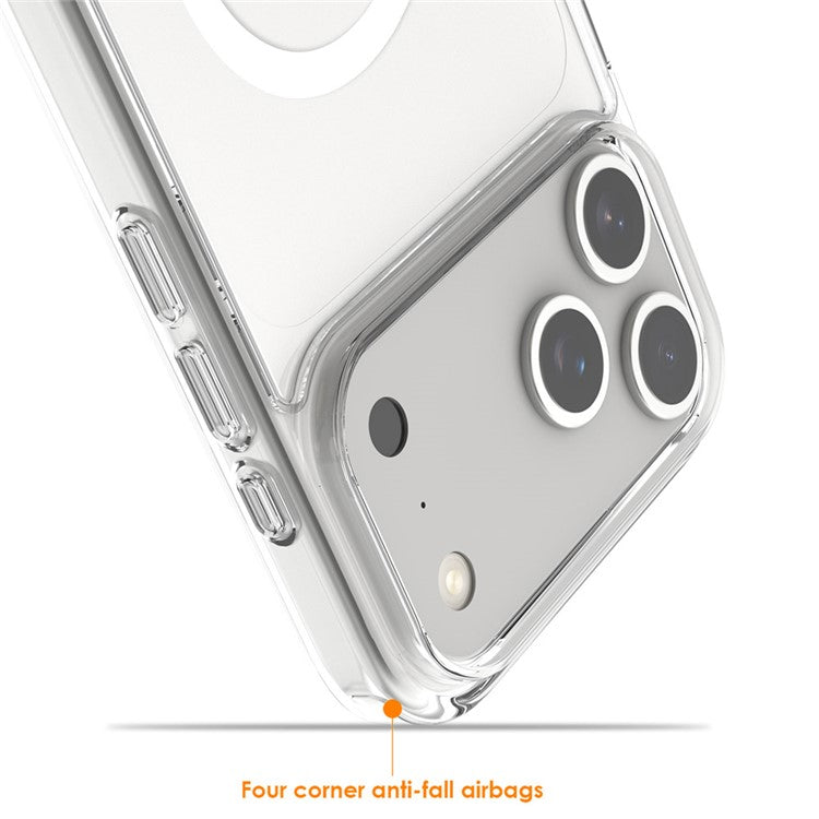 For iPhone 17 Crystal Clear Case Compatible with MagSafe TPU + PC Phone Cover