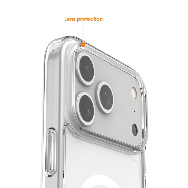 For iPhone 17 Crystal Clear Case Compatible with MagSafe TPU + PC Phone Cover