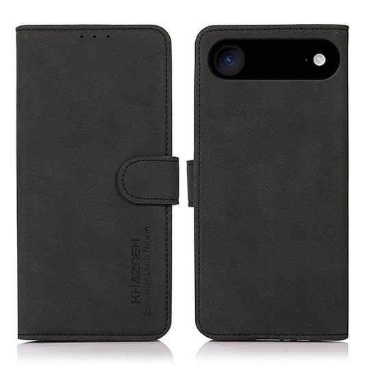 KHAZNEH For iPhone 17 Air Case PU Leather Wallet Stand Phone Cover - Black