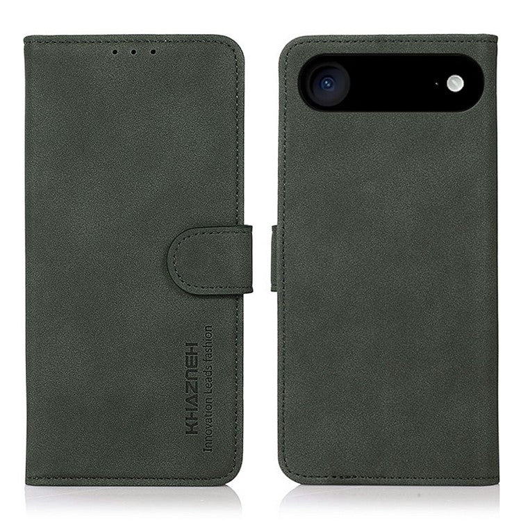 KHAZNEH For iPhone 17 Air Case PU Leather Wallet Stand Phone Cover - Green