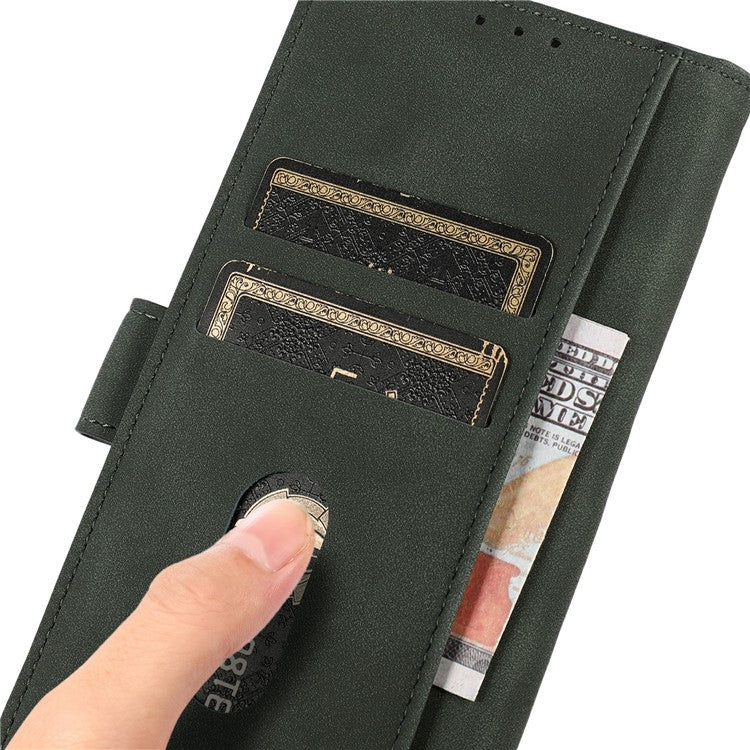 KHAZNEH For iPhone 17 Air Case PU Leather Wallet Stand Phone Cover - Green
