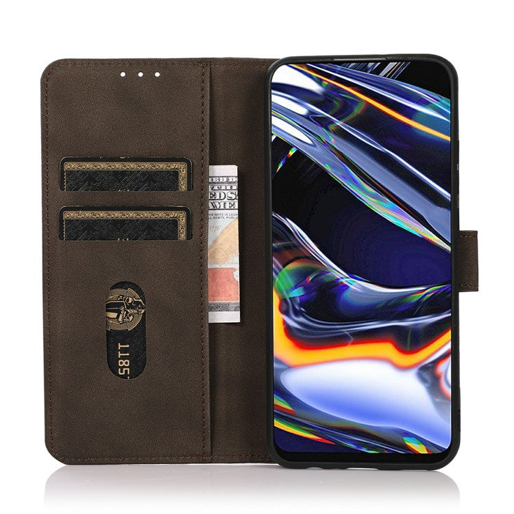 KHAZNEH For iPhone 17 Air Case PU Leather Wallet Stand Phone Cover - Brown