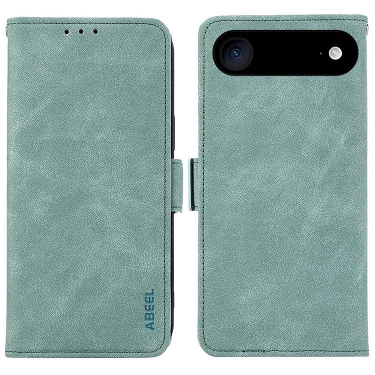ABEEL For iPhone 17 Air Case PU Leather Folio Stand View RFID Blocking Phone Cover - Baby Blue