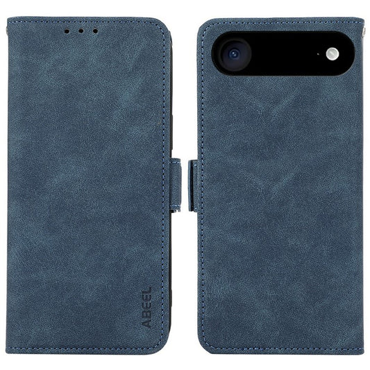 ABEEL For iPhone 17 Air Case PU Leather Folio Stand View RFID Blocking Phone Cover - Blue