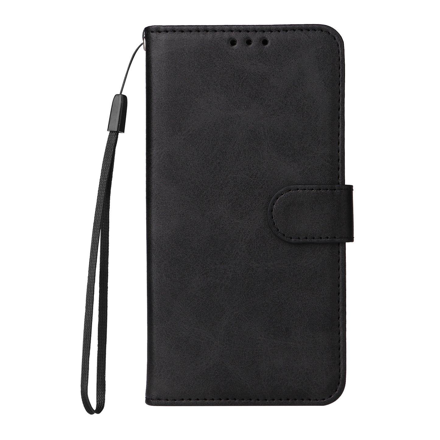 For iPhone 17 Case Wallet PU Leather Folio Flip Phone Cover - Black