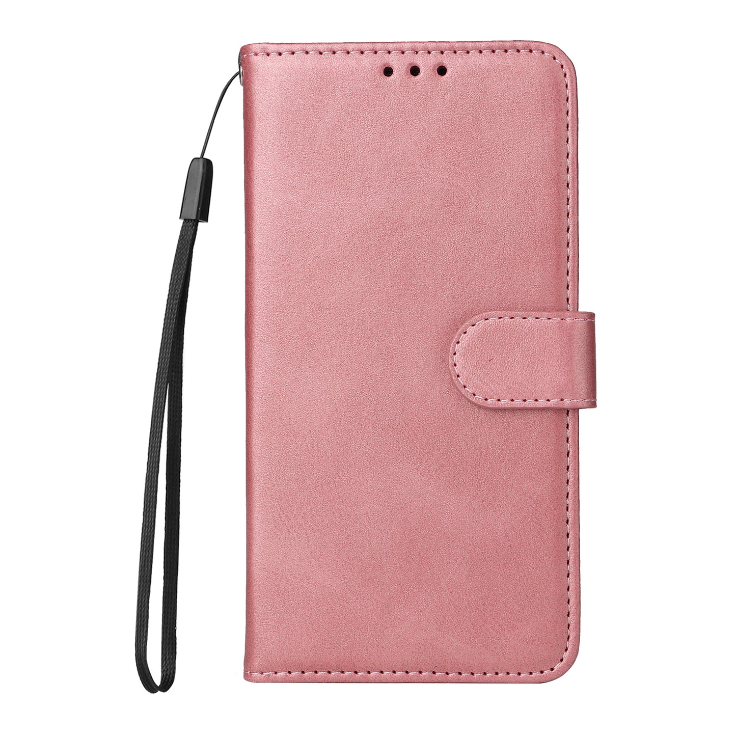 For iPhone 17 Case Wallet PU Leather Folio Flip Phone Cover - Pink