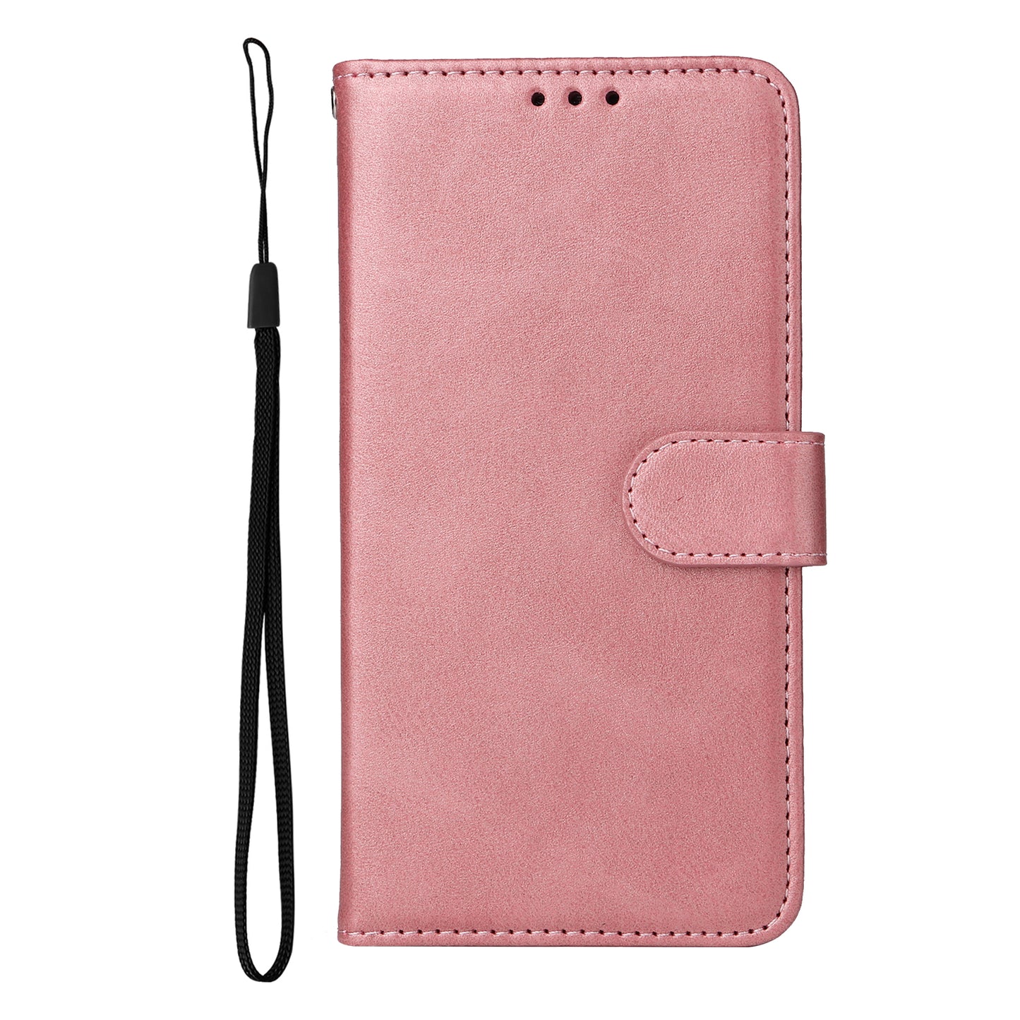 For iPhone 17 Case Wallet PU Leather Folio Flip Phone Cover - Pink