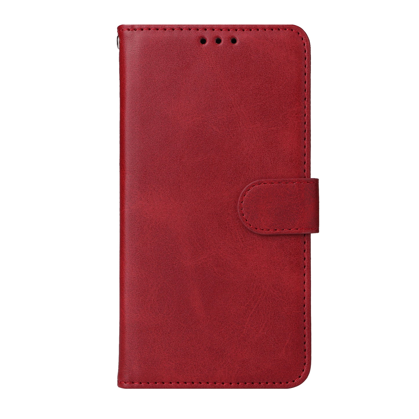 For iPhone 17 Case Wallet PU Leather Folio Flip Phone Cover - Red