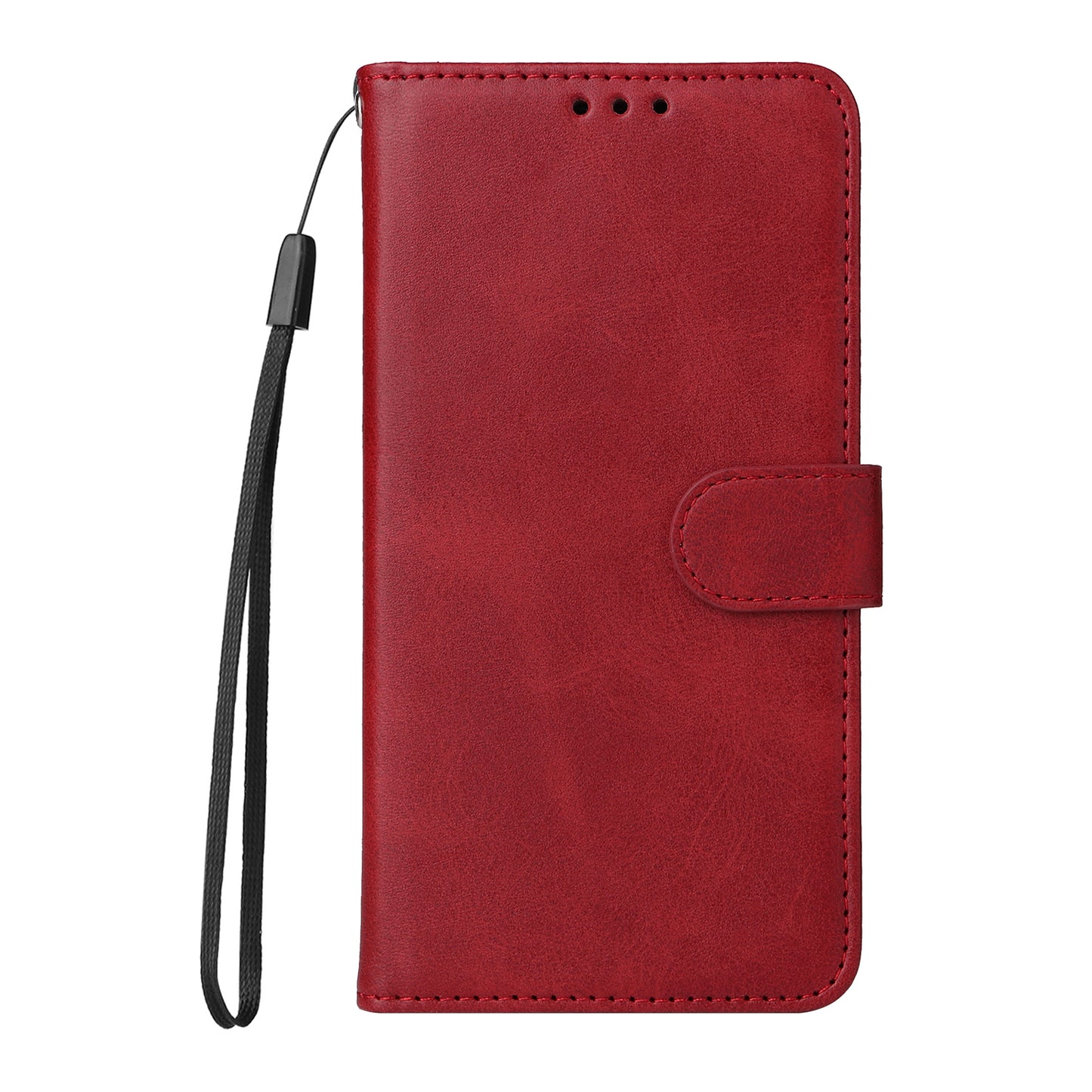 For iPhone 17 Case Wallet PU Leather Folio Flip Phone Cover - Red