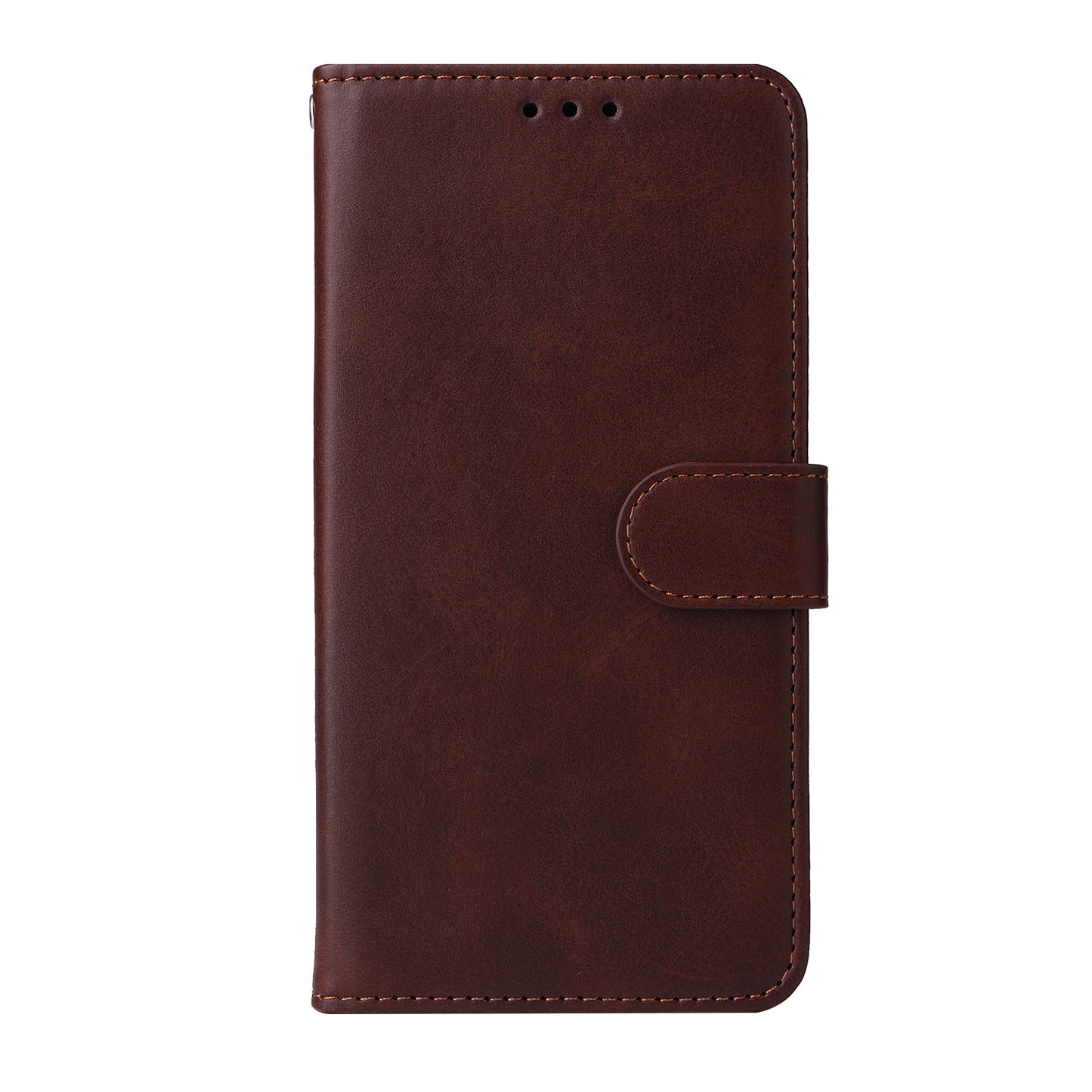 For iPhone 17 Case Wallet PU Leather Folio Flip Phone Cover - Brown