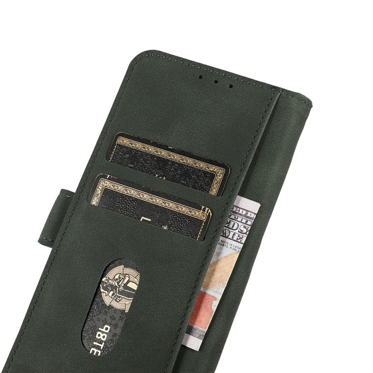 KHAZNEH For iPhone 17 Case PU Leather Wallet Stand Phone Cover - Green