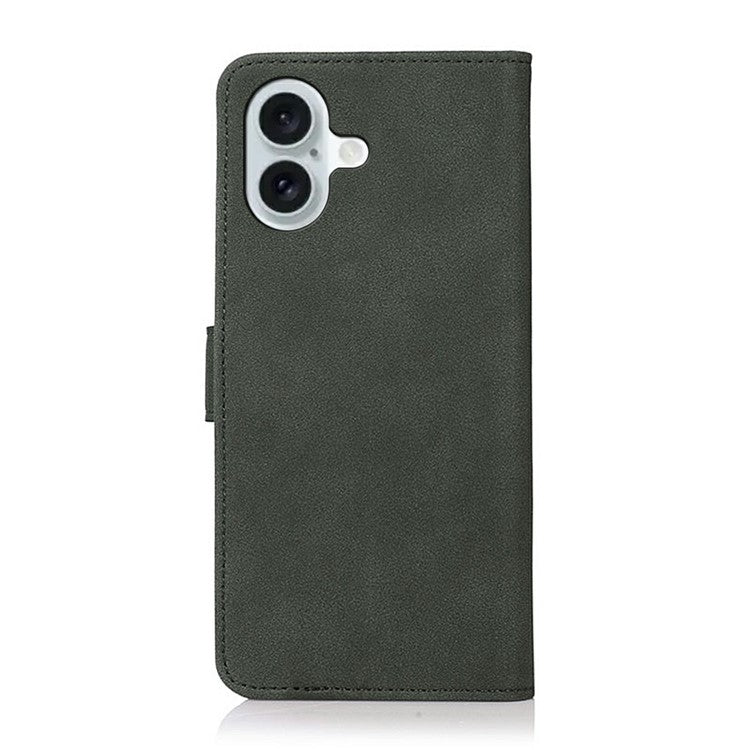 KHAZNEH For iPhone 17 Case PU Leather Wallet Stand Phone Cover - Green