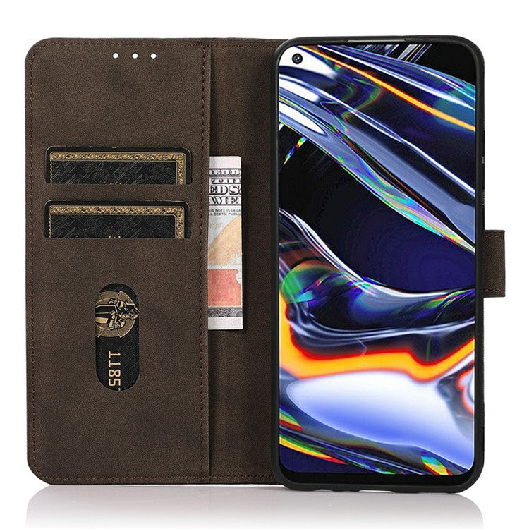 KHAZNEH For iPhone 17 Case PU Leather Wallet Stand Phone Cover - Brown