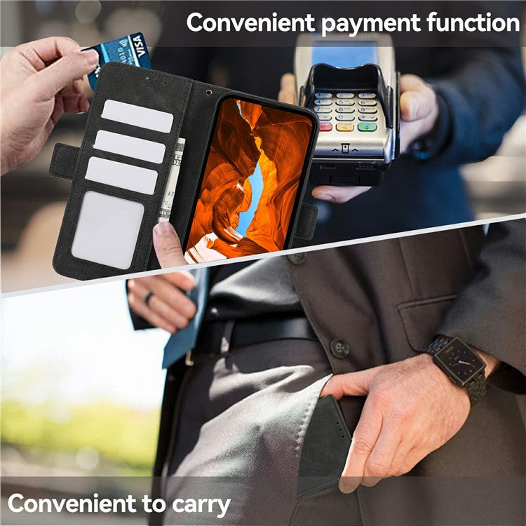 ABEEL For iPhone 17 Case PU Leather Folio Stand View RFID Blocking Phone Cover - Black