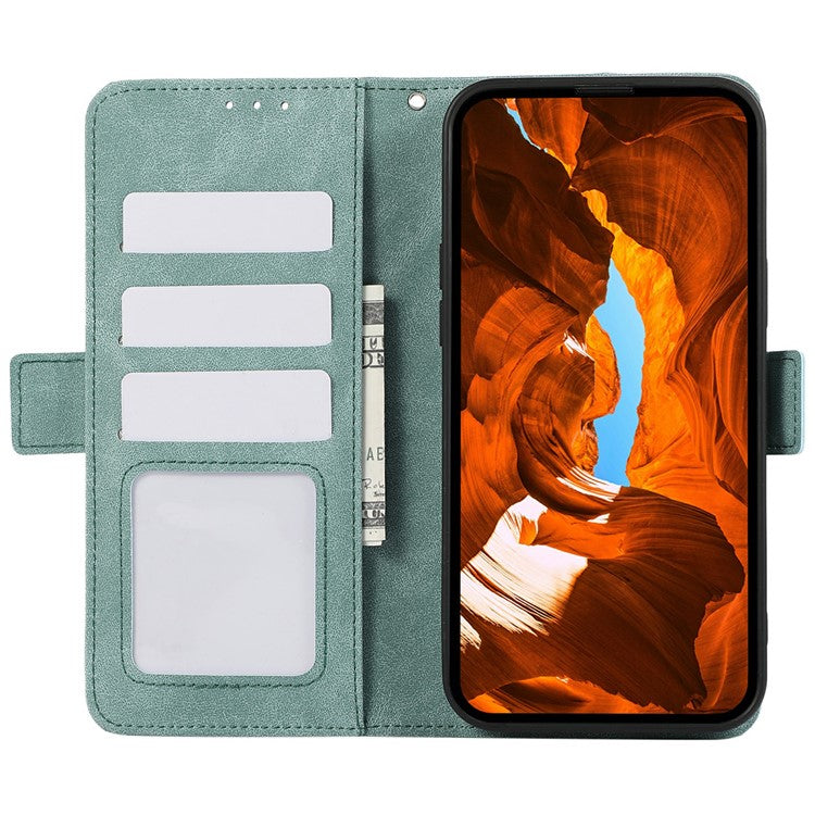 ABEEL For iPhone 17 Case PU Leather Folio Stand View RFID Blocking Phone Cover - Baby Blue