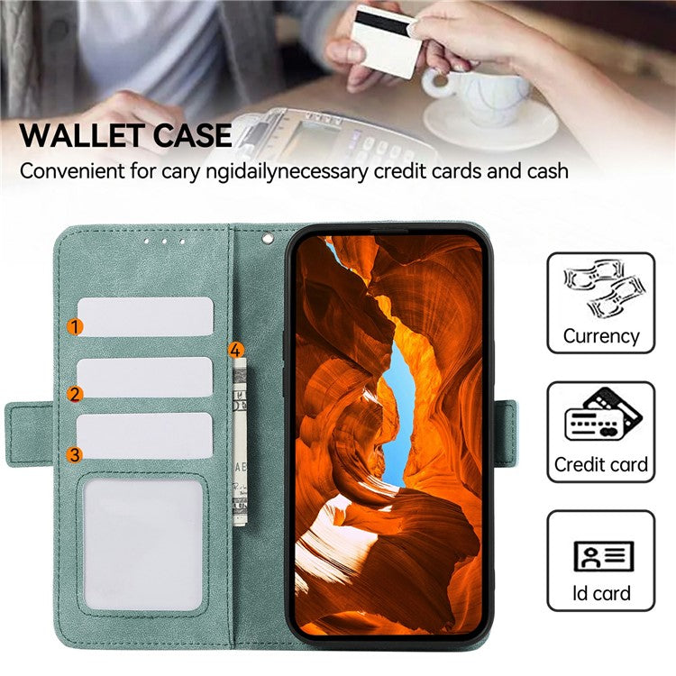 ABEEL For iPhone 17 Case PU Leather Folio Stand View RFID Blocking Phone Cover - Baby Blue