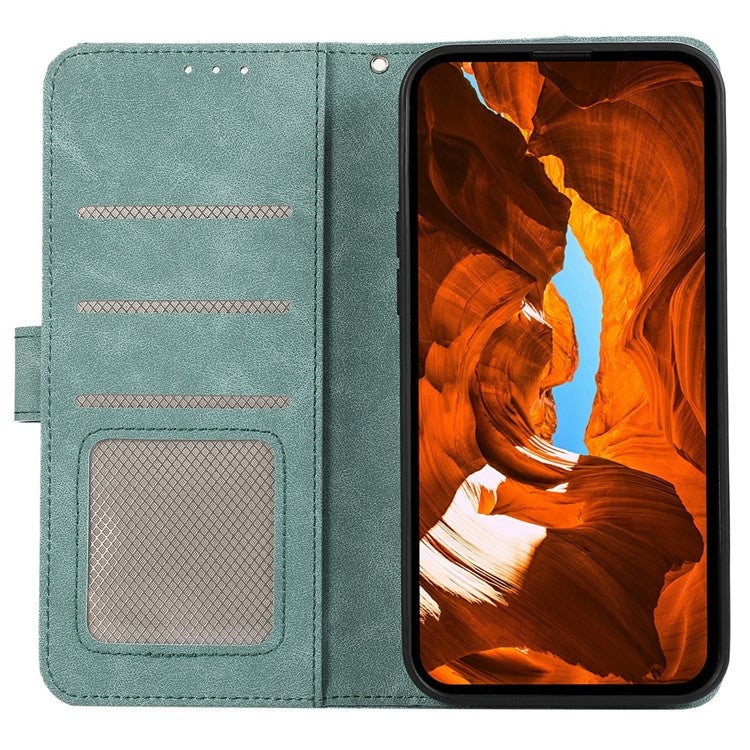 ABEEL For iPhone 17 Case Color Splicing Leather Flip Phone Cover RFID Blocking - Baby Blue