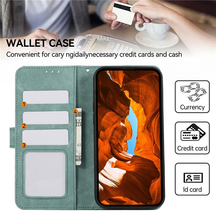 ABEEL For iPhone 17 Case Color Splicing Leather Flip Phone Cover RFID Blocking - Baby Blue
