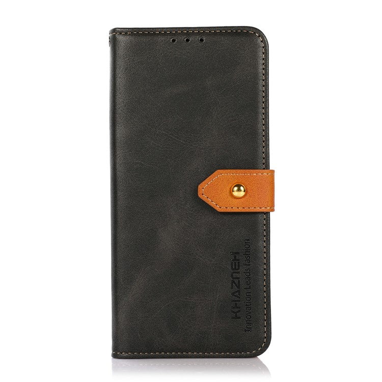 KHAZNEH For iPhone 17 Wallet Phone Case Stand Leather Flip Cover - Black
