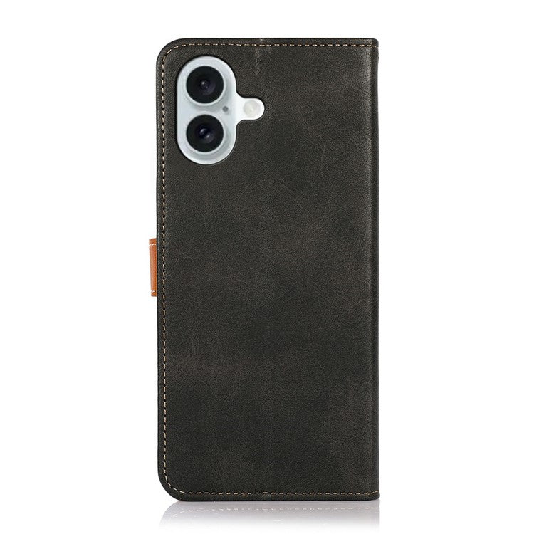KHAZNEH For iPhone 17 Wallet Phone Case Stand Leather Flip Cover - Black