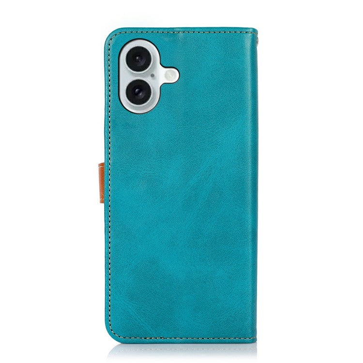 KHAZNEH For iPhone 17 Wallet Phone Case Stand Leather Flip Cover - Blue