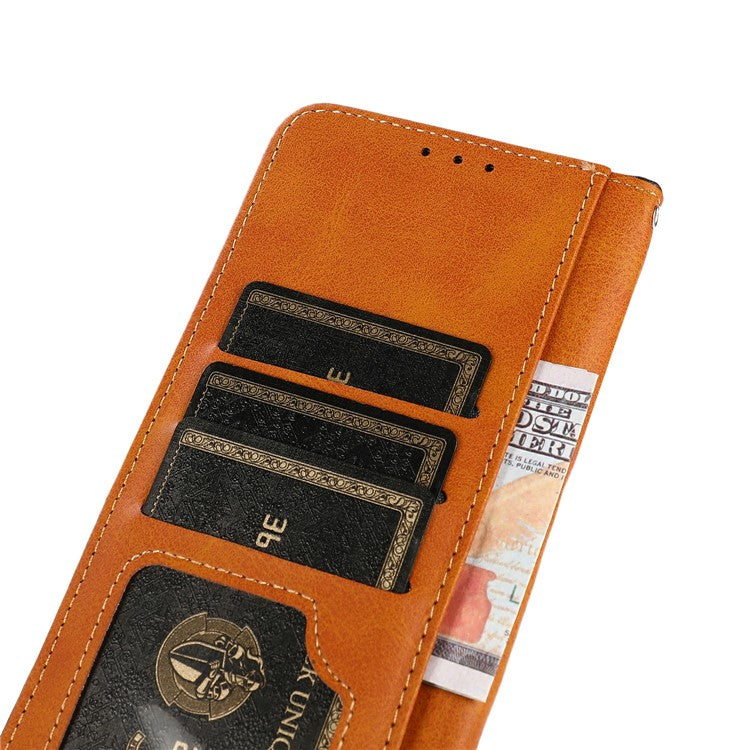 KHAZNEH For iPhone 17 Wallet Phone Case Stand Leather Flip Cover - Rose Gold