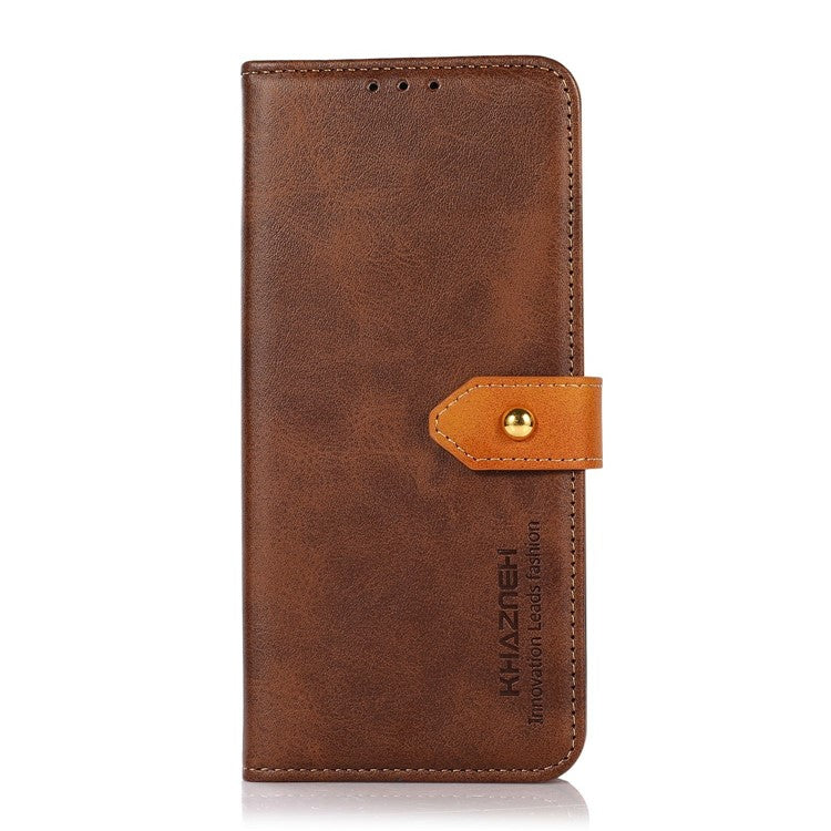 KHAZNEH For iPhone 17 Wallet Phone Case Stand Leather Flip Cover - Brown