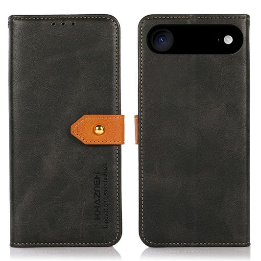 KHAZNEH For iPhone 17 Air Wallet Phone Case Stand Leather Flip Cover - Black