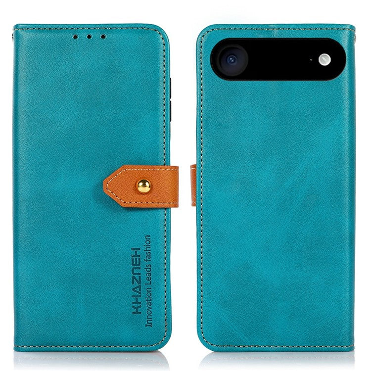 KHAZNEH For iPhone 17 Air Wallet Phone Case Stand Leather Flip Cover - Blue