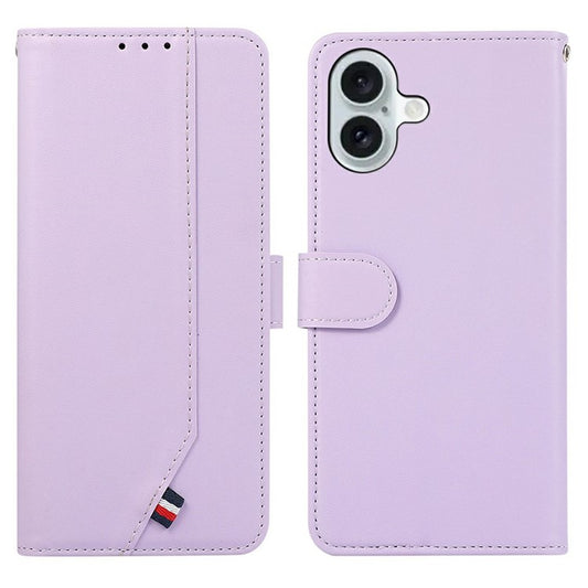 For iPhone 17 Case RFID Blocking Flip Leather Phone Cover - Purple