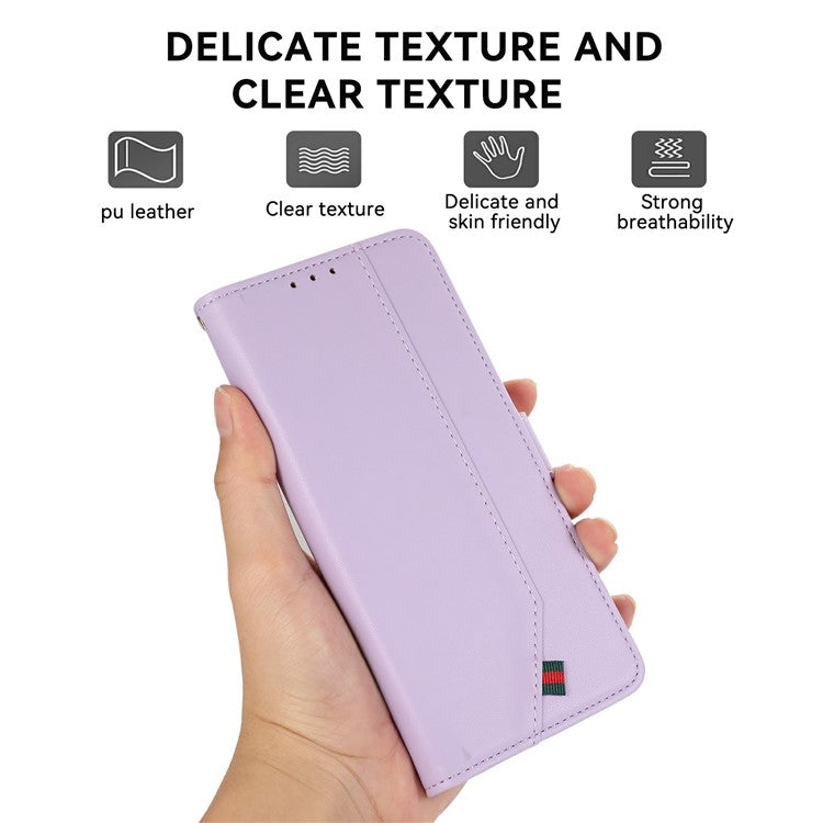 For iPhone 17 Case RFID Blocking Flip Leather Phone Cover - Purple