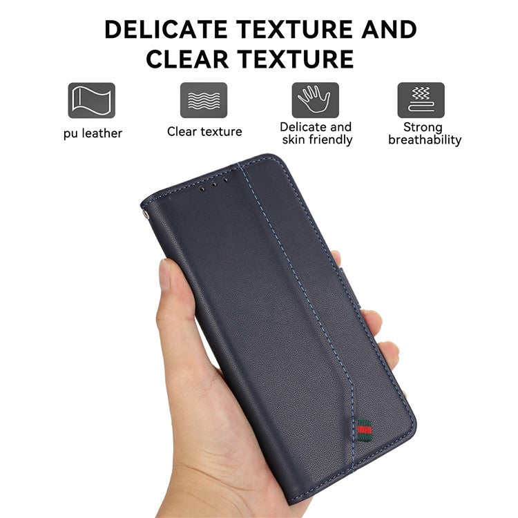 For iPhone 17 Case RFID Blocking Flip Leather Phone Cover - Blue