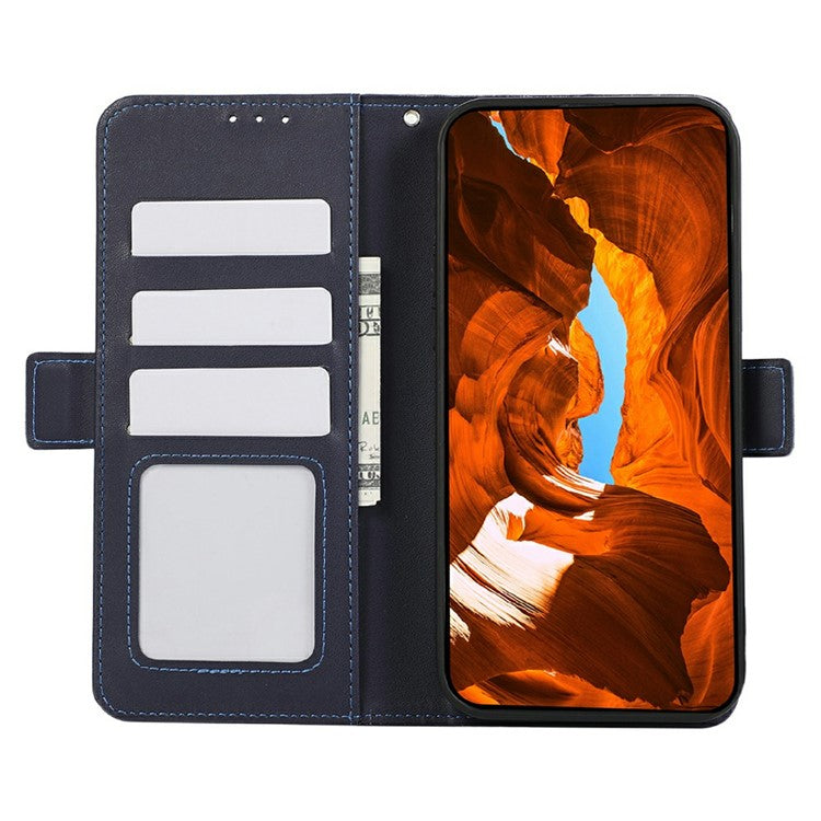 ABEEL For iPhone 17 Case Leather Phone Cover with RFID Blocking Wallet - Blue